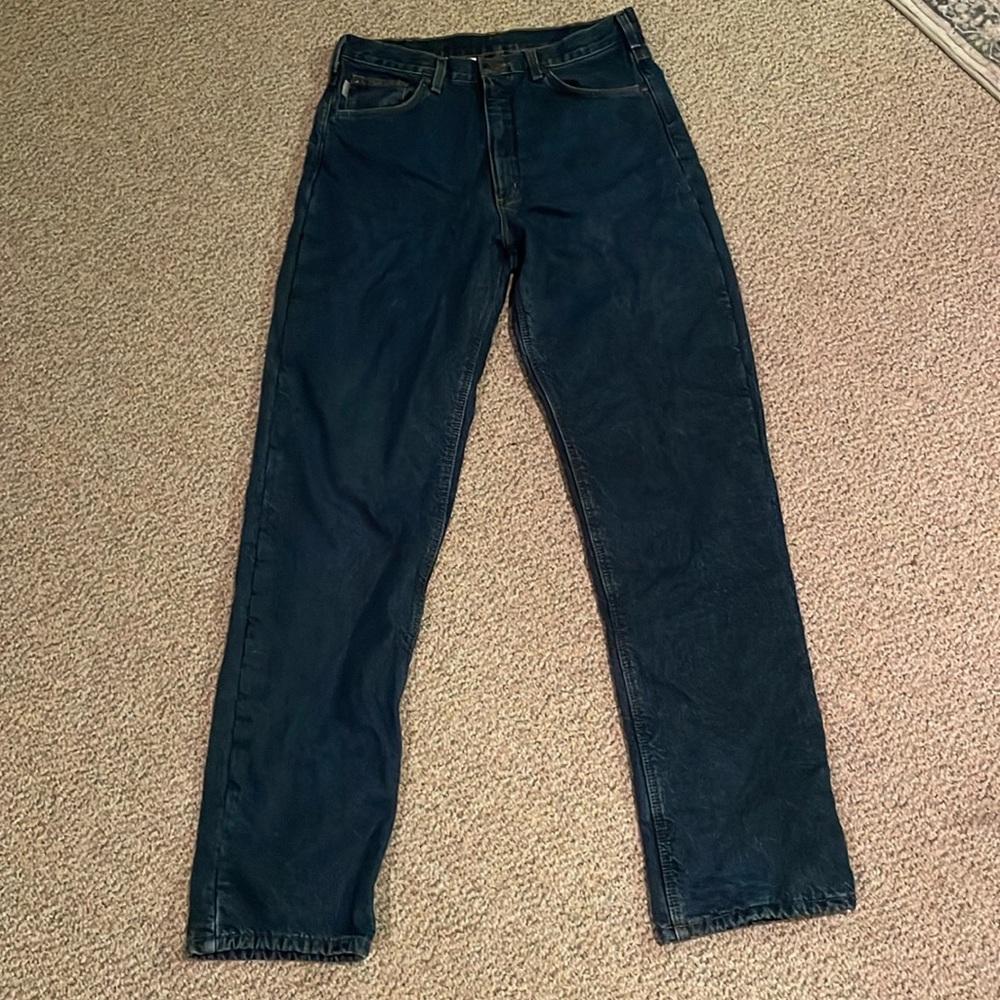 Lined Carhartt jeans. EUC. Men’s 34x36 Relaxed Fit